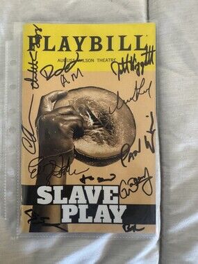 Slave Play 2021 Full Cast Signed Broadway Playbill - Rare!